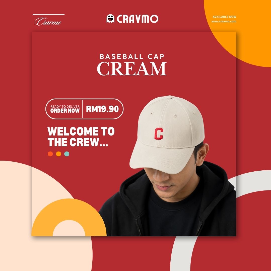 Cravmo Cream Baseball Cap